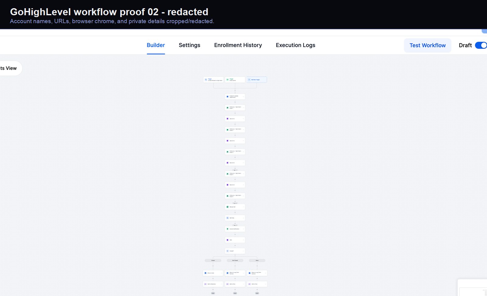 GoHighLevel qualification workflow screenshot 02