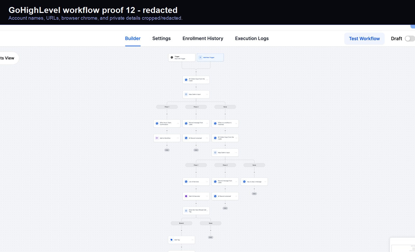 GoHighLevel follow-up automation screenshot 12