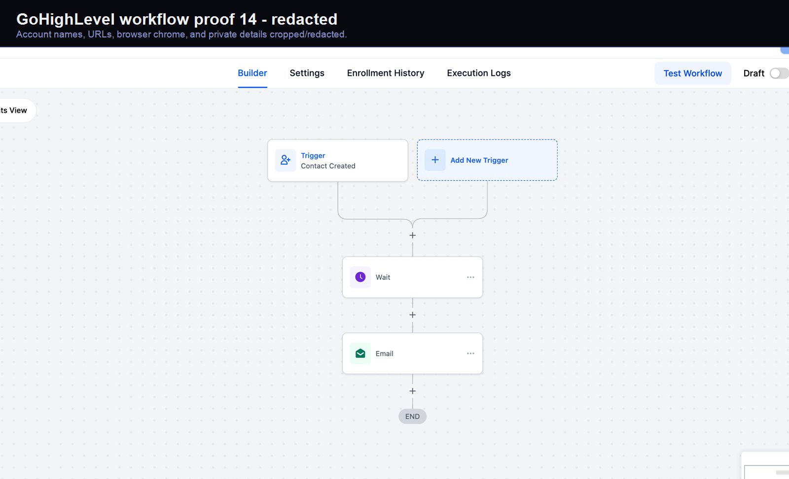 GoHighLevel lead-capture workflow screenshot 14
