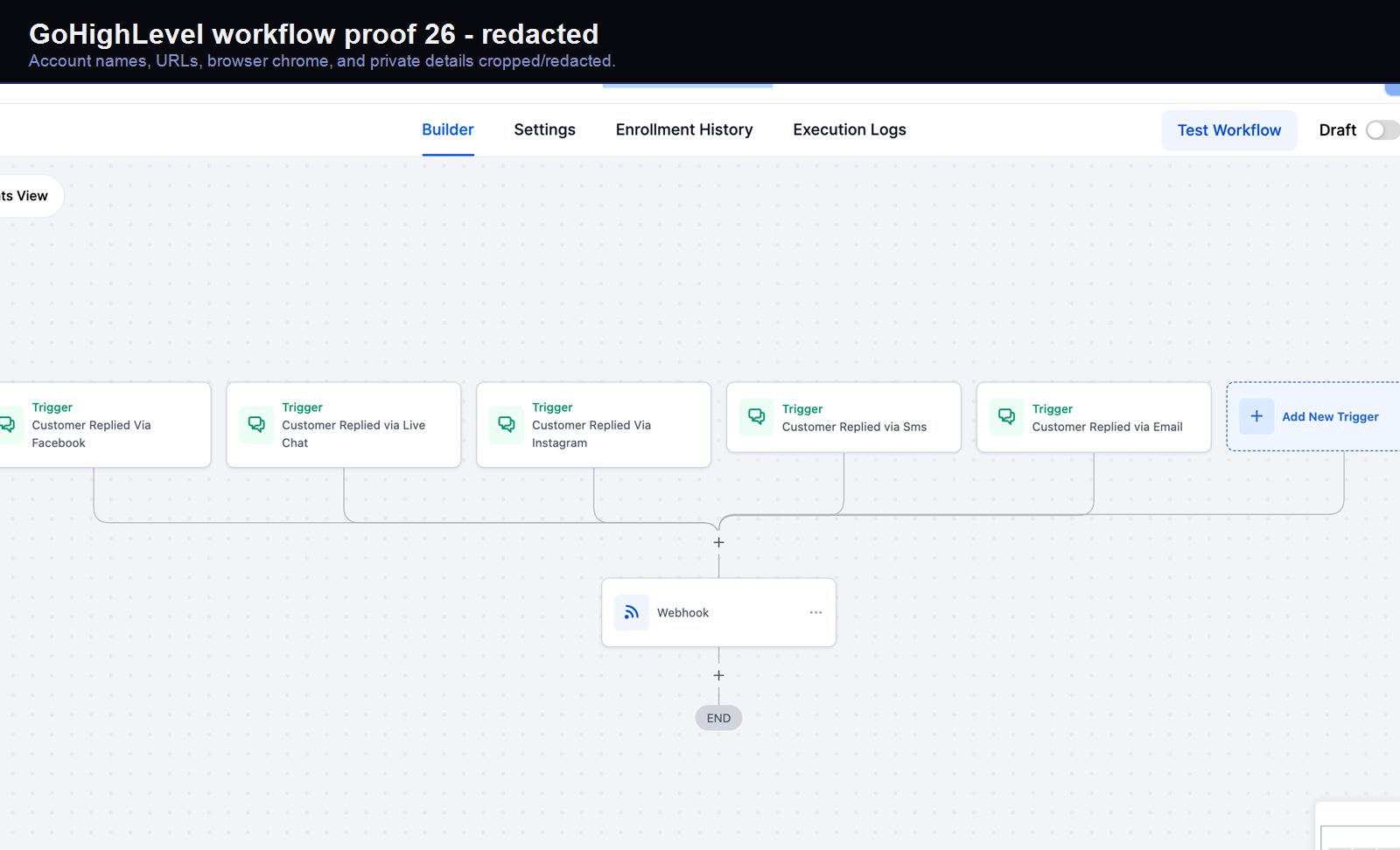 GoHighLevel workflow automation screenshot 26