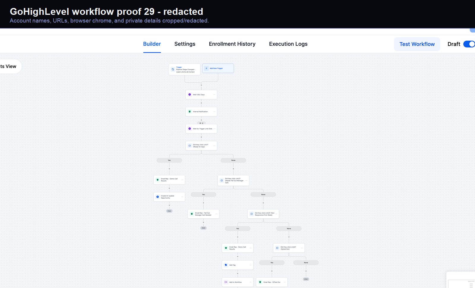 GoHighLevel follow-up automation screenshot 29